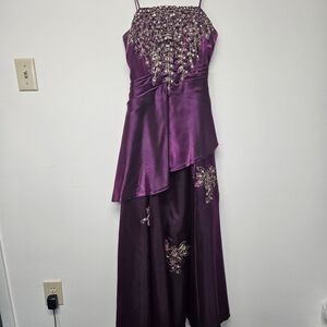 Elegant Purple Maxi Dress